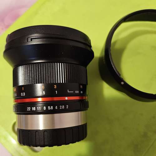90%新 二手過保行貨 Samyang 12 mm 1:2.0 NCS CS (Fuji X Mount)