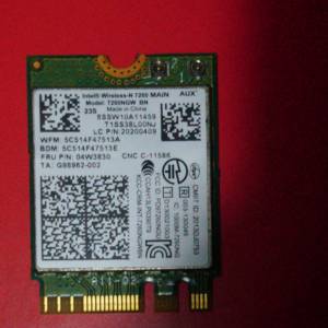 Intel Wireless N 7260 NGW wifi & bluetooth card