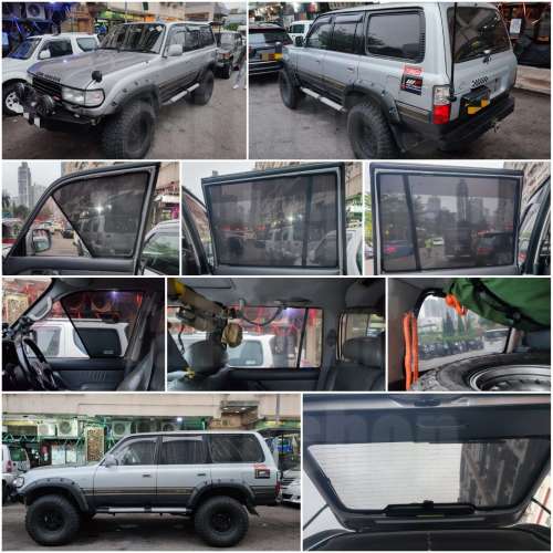 Toyota land cruiser 全車磁石濾光窗網太陽擋