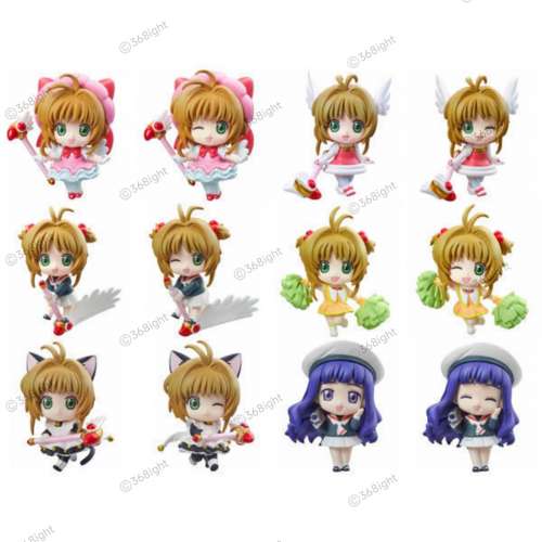 2024 新款百變小櫻Q版 手辦盒蛋蛋糕手機裝飾