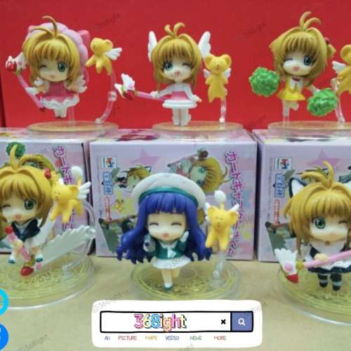 2024 新款百變小櫻Q版 手辦盒蛋蛋糕手機裝飾