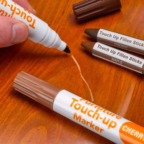 Wood Touch Up Markers, set of 21 Furniture Markers and Filler Crayons