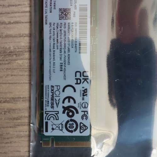 全新未拆開Dell 512GB PCie Gen3 NvMe