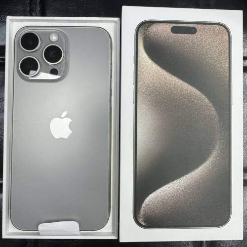 99% New iPhone 15 Pro Max 512gb 原色 電池健康100% 全套有盒 香港行貨