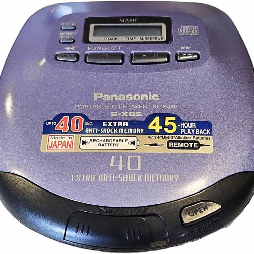 Panasonic CDプレーヤー SL-S480 動作品 ポータブルCDプレーヤー