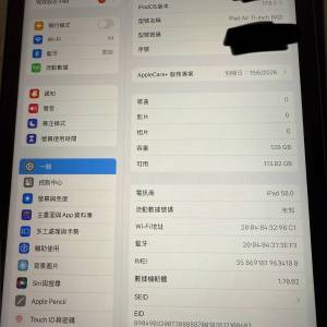 ipad air 2024 128gb 數據版 有care+
