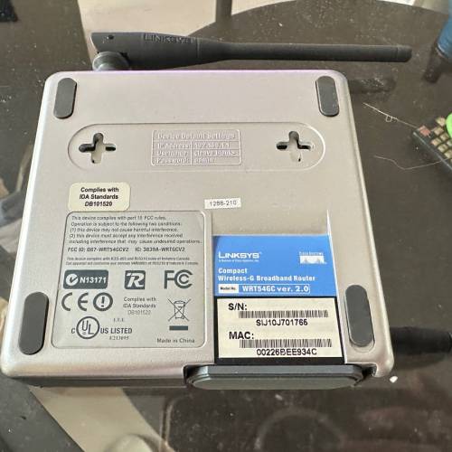 linksys compact wireless G broadband router