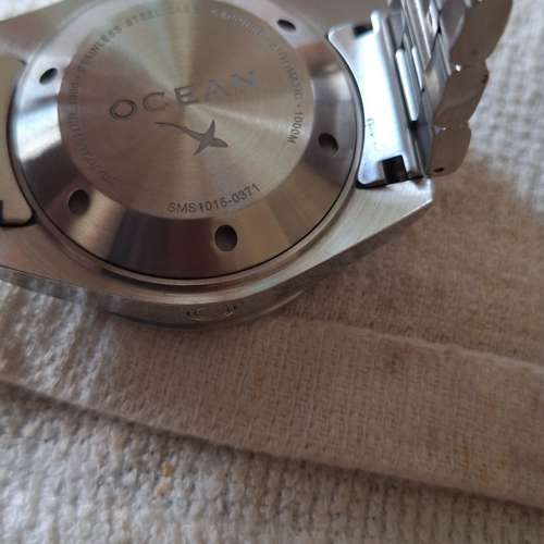SMS1015 OceanX  SHARKMASTER 1000 啡陶瓷外圈  冰藍面1000米深潛