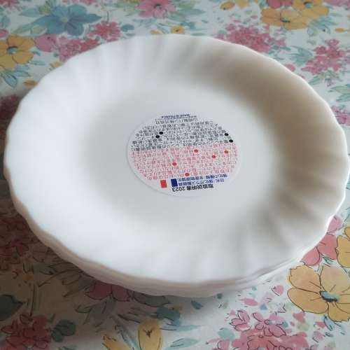 法國白色瓷碟/餐碟