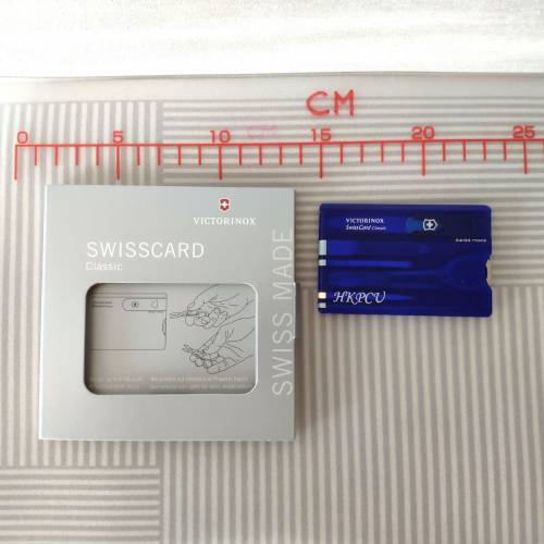 VICTORINOX 瑞士刀 – Swisscard Classic X HKPCU 透明藍