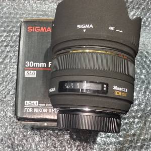 SIGMA 30/1.4 DC HSM For nikon F