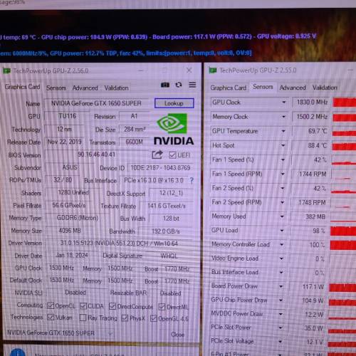 ASUS TUF GTX 1650 SUPER 4GB