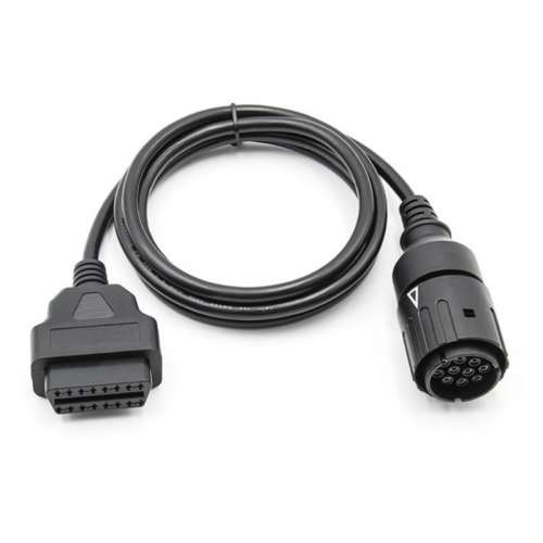 K+CAN 線纜兼容 BMW 摩托車 OBD2 10針至 16針診斷掃描器 USB 介面適配器