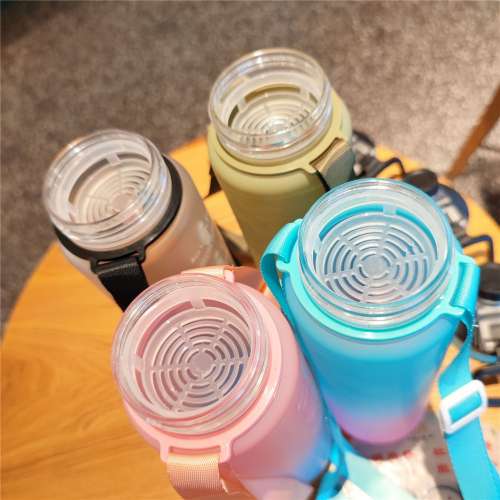 1L 大容量杯子運動塑料杯學生健身水瓶水壺漸變色水杯