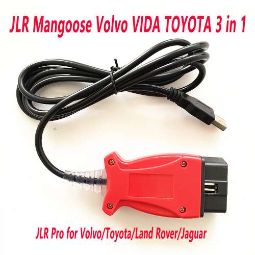 JLR Pro 適用於沃爾沃/豐田/JLR 3合1 VIDA 2014D TIS TechStream 車輛檢測工具