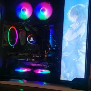 第 10 代 Intel® Core™ i7 處理器 台式水冷電競RGB 電腦主機，高配16G 記憶體，4G...