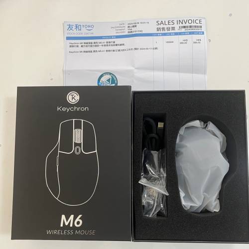 (2024年9月買入）99.99%極新 有保養 Keychron M6 wireless mouse