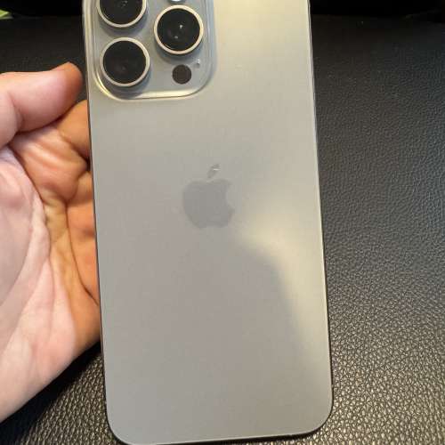 Iphone 15 pro max 256gb原色 有apple care 99.9% 全新 完全無花