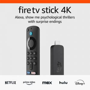 美版!Amazon Fire TV Stick 4K (2nd Gen), 2023 Release, 2/8GB,Wi-Fi 6,全新水貨!