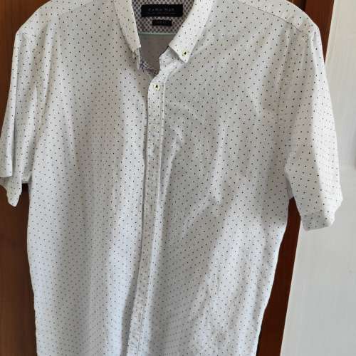 zara 白色波點襯衫Shirt not uniqlo g2000