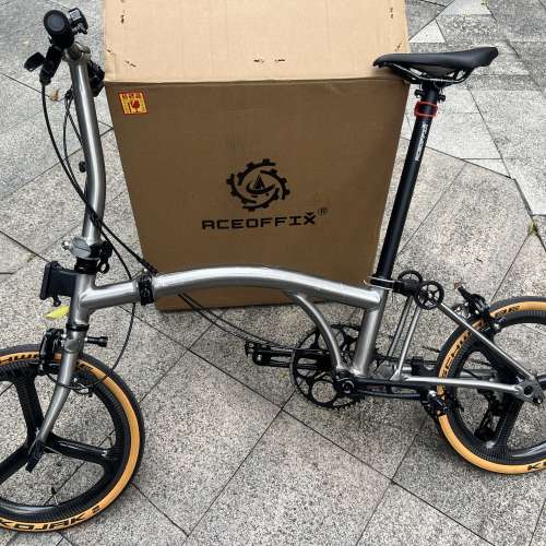 2024 ACEOFFIX 升級PRO版 5速/ 7速 16吋349 鋁合金國布 鋁布 折叠車 送叮叮前後蛙燈