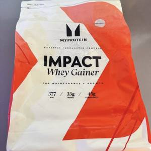 MyProtein Impact Weight Gainer Unflavoured 2.5kg增重粉 增磅粉 無味