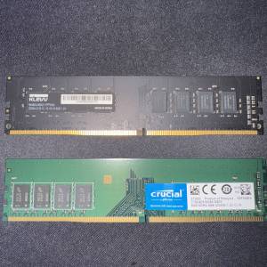 KLEVV & Crucial VALUE DIMM 8GB x 2, DDR4