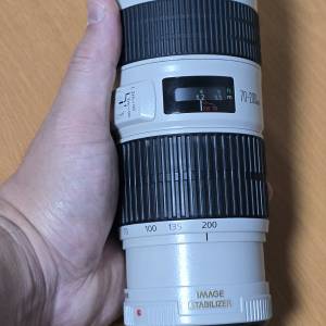 Canon EF 70- 200mm f/4 L is 全套 有盒 Full set 九成新以上