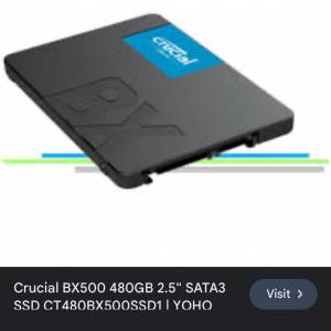Ssd mx5001TB BX500 480gb