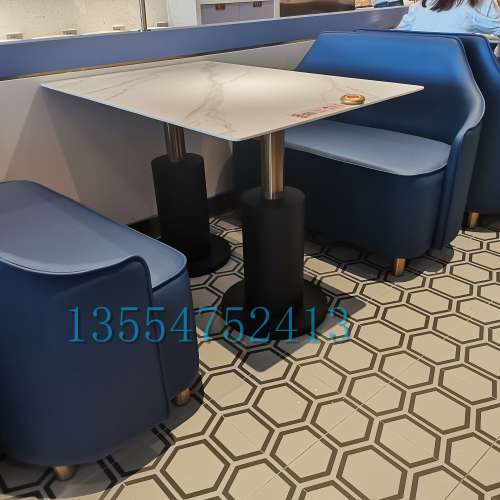 西餐廳餐餐桌椅訂造，白色巖板檯面，大理石傢私餐飲店家具訂製商眾美德