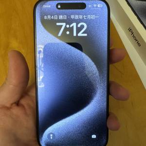 賣九成九新 行貨iPhone15 Pro 128 GB 藍色