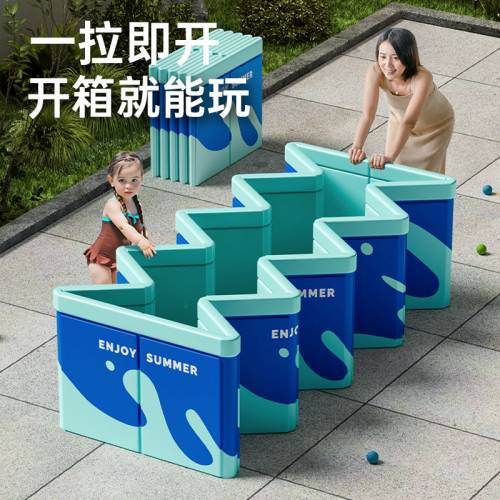 免充氣游泳池兒童家用戲水池免安裝支架大型游泳池