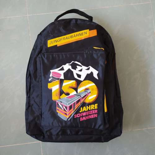 JAHRE SCHWEIZER BAHNEN 150 Anniversary Black Bag