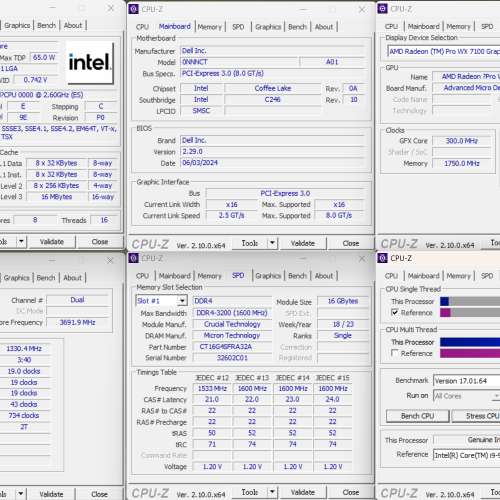 頂配: 日本版 DELL Precision 3630 | i9-9900 ES | 32GB | WX 7100 尊業繪圖卡 | 1...