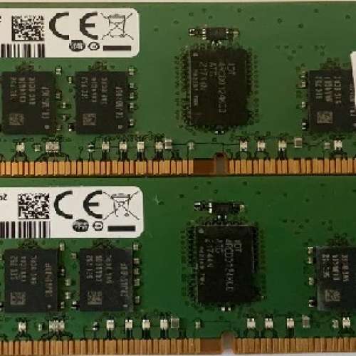 Samsung DDR4-2400 8GB ECC RAM (1 對/pair) for server and workstation