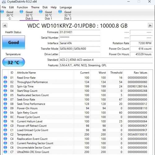 WD Gold Enterprise Class SATA HDD - 10TB Western Digital Harddisk 硬碟