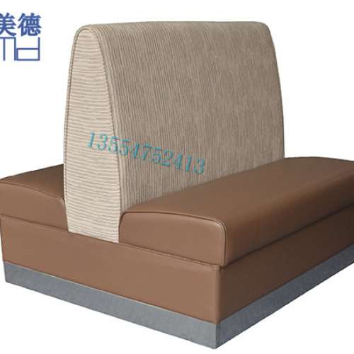 西餐廳卡座沙發定制防火皮梳化雙面沙發sofa廠家尺寸定做，餐飲店沙發傢私批發製造商