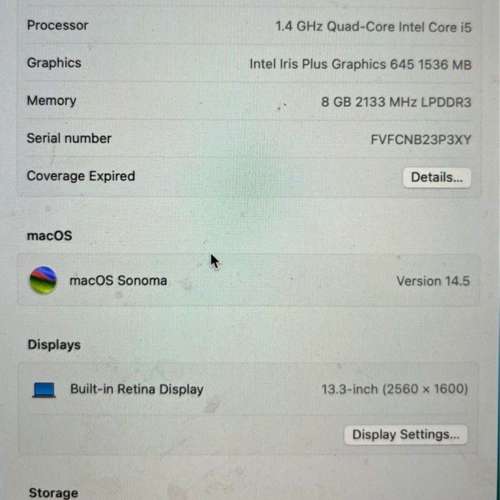 13' MacBook Pro 2020