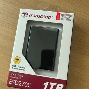 Transcend ssd esd270c SSD usb type c (非hdd) 1TB 外置SSD 儲存硬碟