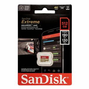 【全新行貨】SanDisk 512GB Extreme microSDXC (A2, V30, UHS-I/U3, 190R/130W MB/s)