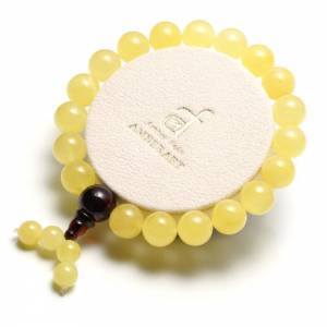 Amber Felix 波蘭頂級琥珀臧吉 蜜蠟翳珀佛頭手珠 10mm 原價$4800 有IAA鑑定卡 琥珀...