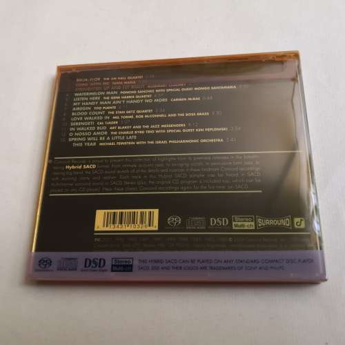 SUPER AUDIO CD SAMPLER CONCORD JAZZ 美版