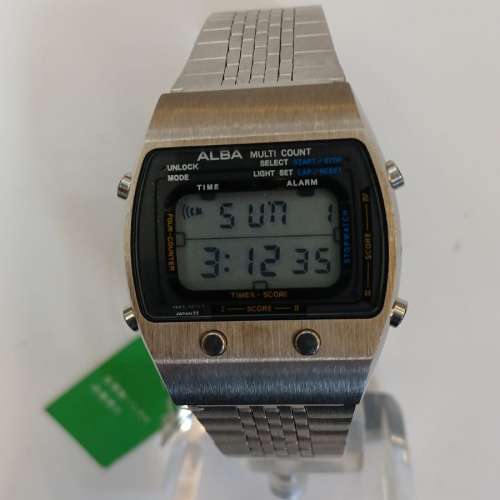 （全球唯一全新貨品）Vintage Seiko Alba V665-5010 Multi-Count Digital Watch