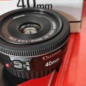 Canon EF 40mm f/2.8 STM（9成半新）