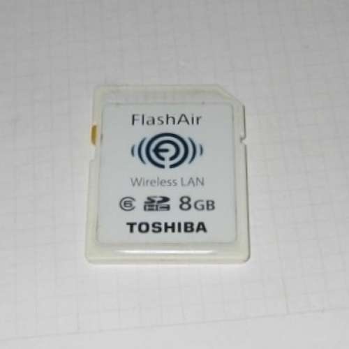 TOSHIBA  東芝 FLASH AIR WIRELESS LAN (CLASS 6 ) 8GB SD CARD