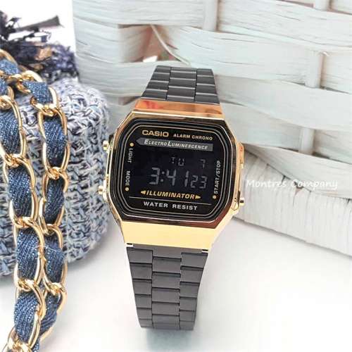 Montres Company香港註冊公司(31年老店) 卡西歐 CASIO 七年電池壽命 A168 A168WEGB...