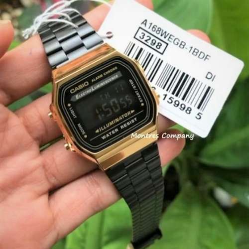 Montres Company香港註冊公司(31年老店) 卡西歐 CASIO 七年電池壽命 A168 A168WEGB...