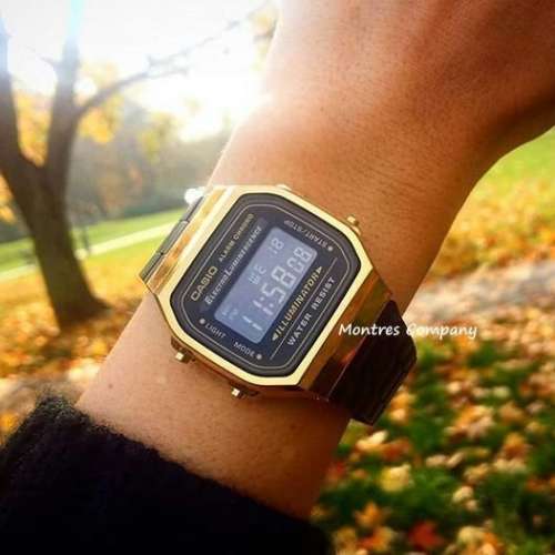 Montres Company香港註冊公司(31年老店) 卡西歐 CASIO 七年電池壽命 A168 A168WEGB...
