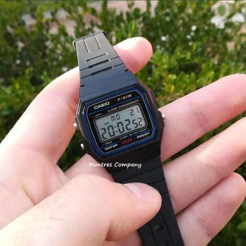 Montres Company 香港註冊公司 (31年老店) 卡西歐 CASIO F91 F91W F-91W-1D 七年電...