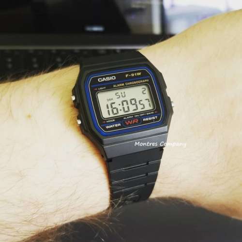 Montres Company 香港註冊公司 (31年老店) 卡西歐 CASIO F91 F91W F-91W-1D 七年電...